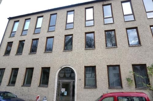 Bereits abgebrochener Anbau Elmar-Doch-Haus Bereits abgebrochener Anbau Elmar-Doch-Haus