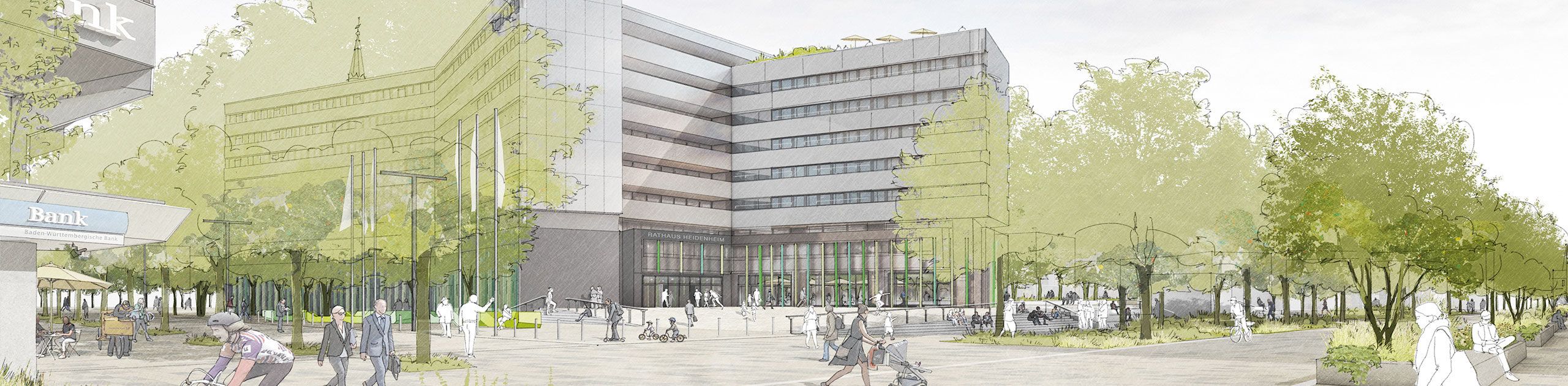 Neues Rathausquartier in Heidenheim