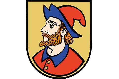 Das Heidenheimer Stadtwappen: Der Heidenkopf.