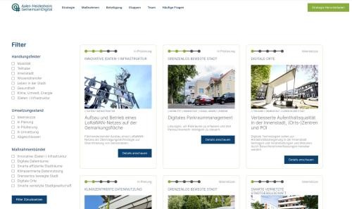 Die neue Smart City-Webseite der Städte Aalen und Heidenheim.