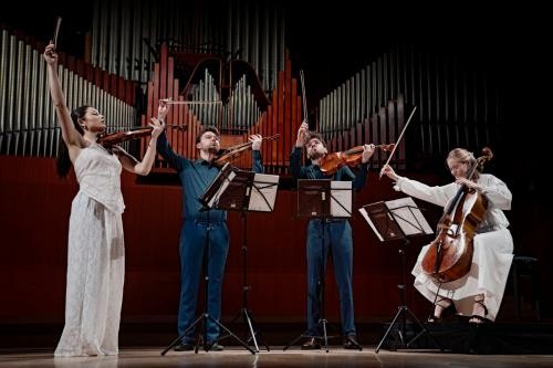 Klassik, Romantik und Moderne: Das NOVO Quartet ist in allen Stilen zuhause. Foot: Agnete Schlichtkrull Klassik, Romantik und Moderne: Das NOVO Quartet ist in allen Stilen zuhause. Foot: Agnete Schlichtkrull