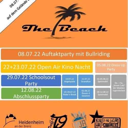 Flyer mit der Programmübersicht von The Beach