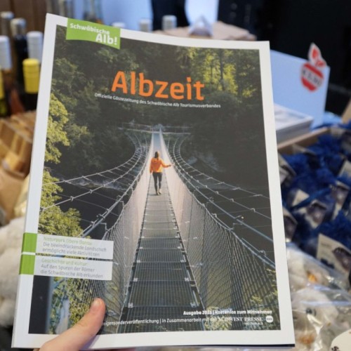 Die neue Ausgabe der Gästezeitung „Albzeit“ vom Schwäbische Alb Tourismusverband ist da. Foto: Stadt Heidenheim